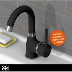 Eisl Waschtischarmatur Futura Schwarz-Chrom -Wenko Verkaufs-Shop 8533796 2759 8