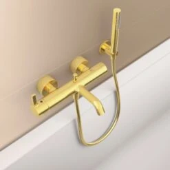 Ideal Standard Handbrause Idealrain Atelier Stick Gold Metall -Wenko Verkaufs-Shop 887295 3049 4