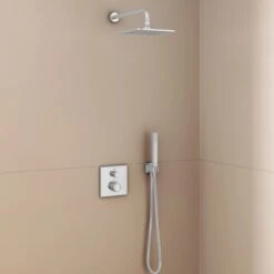 Ideal Standard Brausehalter Idealrain Atelier Chrom Eckig Für HB + Schlauch -Wenko Verkaufs-Shop 887383 3049 5