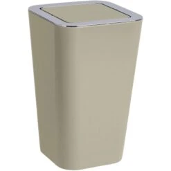 Wenko Schwingdeckeleimer Candy Taupe 6 L