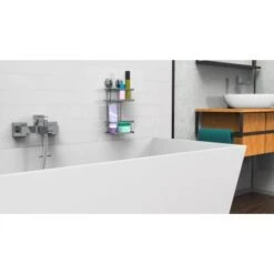 Eisl Duschablage Wand Ohne Bohren Rostfreier Edelstahl 2 Etagen -Wenko Verkaufs-Shop 9002560799111 2759 6