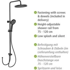 Wenko Duschsystem Softwater Schwarz -Wenko Verkaufs-Shop 903231 1068 04