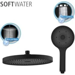 Wenko Duschsystem Softwater Schwarz -Wenko Verkaufs-Shop 903231 1068 05