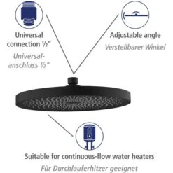 Wenko Duschsystem Softwater Schwarz -Wenko Verkaufs-Shop 903231 1068 11