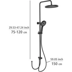 Wenko Duschsystem Softwater Schwarz -Wenko Verkaufs-Shop 903231 1068 13