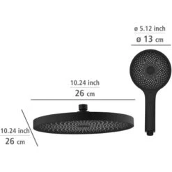 Wenko Duschsystem Softwater Schwarz -Wenko Verkaufs-Shop 903231 1068 14