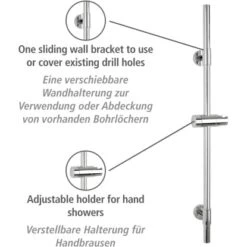 Wenko Duschstange Basic Chrom -Wenko Verkaufs-Shop 903254 1068 02