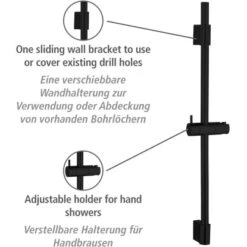 Wenko Duschstange Classic Schwarz 70 Cm 7 Wenko Duschstange Classic Schwarz 70 Cm -Wenko Verkaufs-Shop 903263 1068 02