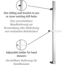 Wenko Duschstange Design Chrom 68 Cm -Wenko Verkaufs-Shop 903291 1068 02