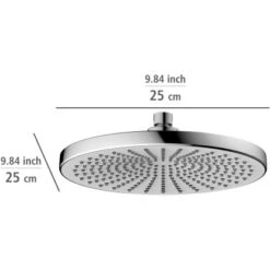 Wenko Regenduschkopf Ultimate Shower Chrom/Weiß Ø 25 Cm -Wenko Verkaufs-Shop 903508 1068 06