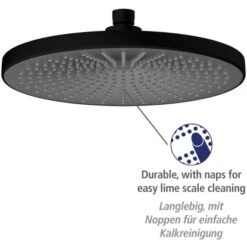 Wenko Regenduschkopf Ultimate Shower Schwarz/Grau Ø 25 Cm -Wenko Verkaufs-Shop 903630 1068 02