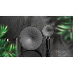 Wenko Regenduschkopf Ultimate Shower Schwarz/Grau Ø 25 Cm -Wenko Verkaufs-Shop 903630 1068 14