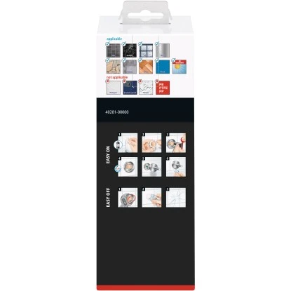 Tesa® LOXX Seifenspender Verchromt, Satinierte Glasflasche, Inkl. Klebelösung 5 Tesa® LOXX Seifenspender Verchromt, Satinierte Glasflasche, Inkl. Klebelösung – Bild 3