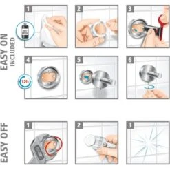 Tesa® LOXX Seifenspender Verchromt, Satinierte Glasflasche, Inkl. Klebelösung 33 Tesa® LOXX Seifenspender Verchromt, Satinierte Glasflasche, Inkl. Klebelösung -Wenko Verkaufs-Shop 978643 2009 18 1
