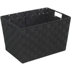 Wenko Aufbewahrungskorb Adria Schwarz Größe M