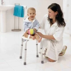 Ridder Duschhocker Weiß Rund Und Höhenverstellbar -Wenko Verkaufs-Shop er BadezimmerHocker rund 2