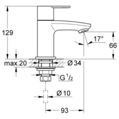 Grohe Kaltwasser-Standventil Eurostyle C XS-Size Chrom 5 Grohe Kaltwasser-Standventil Eurostyle C XS-Size Chrom -Wenko Verkaufs-Shop he eurostyle c standventil 1
