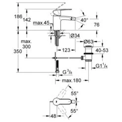 Grohe Eurostyle C Einhand-Bidetbatterie DN 15 -Wenko Verkaufs-Shop style einhandbidetbatterie