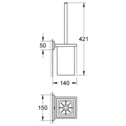 Grohe Toilettenbürstengarnitur Allure Brilliant 5 Grohe Toilettenbürstengarnitur Allure Brilliant -Wenko Verkaufs-Shop toilettenbuerstengarnitur 1
